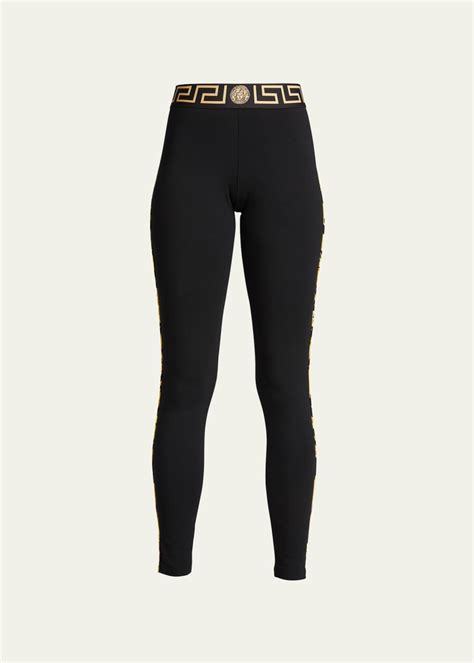 versace greca border leggings